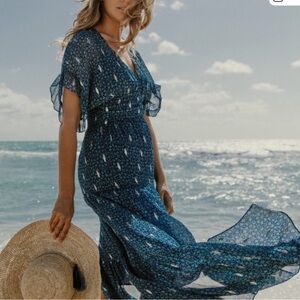 BA&SH Patterned Maxi Dress